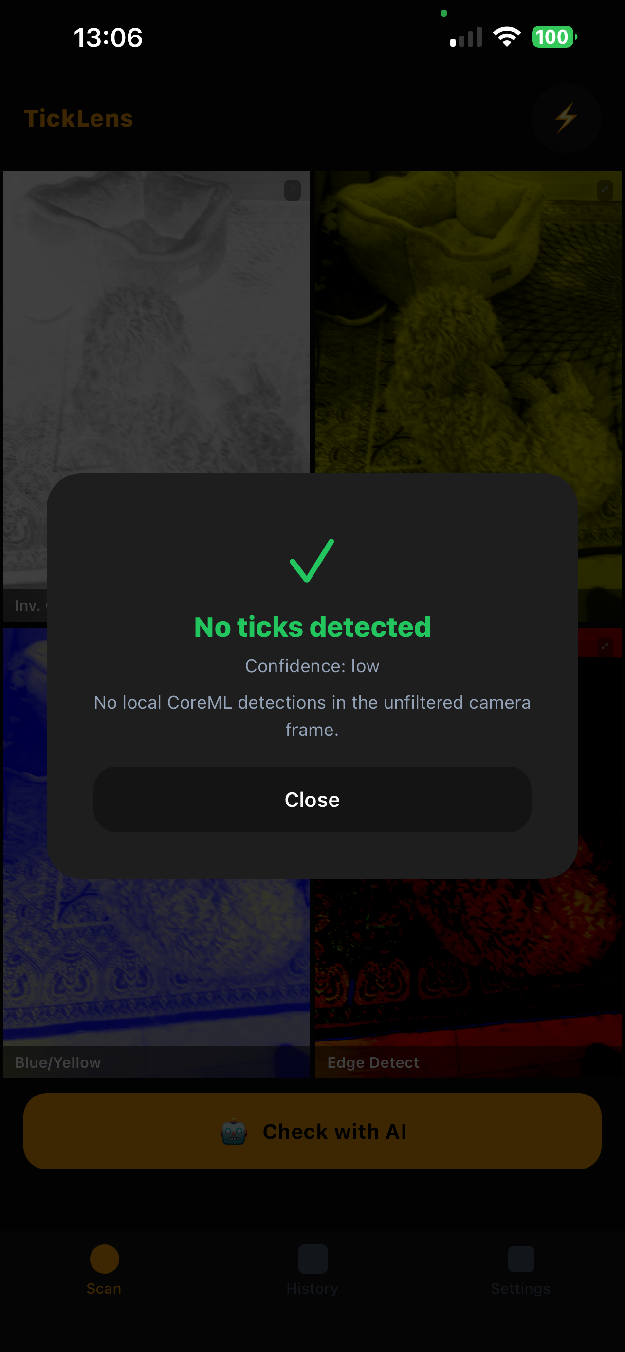 TickLens conservative AI result